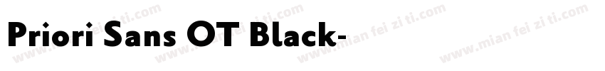 Priori Sans OT Black字体转换